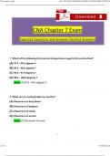 CNA Chapter 7 Exam Questions and Revised Answers (2024 / 2025) 100% Guarantee Pass
