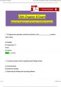 CNA Chapter 8 Exam Questions and Revised Answers (2024 / 2025) 100% Guarantee Pass