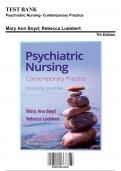 Test bank for Psychiatric Nursing Contemporary Practice 7th Edition by Mary Ann Boyd; Rebecca Luebbert ALL 43 CHAPTERS 9781975161187 |GUIDE A+