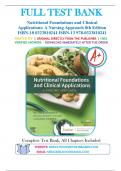 Test Bank Nutritional Foundations and Clinical Applications A Nursing Approach 8th Edition by Michele Grodner, Sylvia Escott-Stump, Suzanne Dorner Chapter 1-20