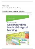 Test Bank for Davis Advantage for Understanding Medical-Surgical Nursing 7th Edition by Paula D. Williams, Linda S.; Hopper 