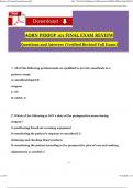 AORN Periop 101 Final Exam Review Questions and Revised Answers (2024 / 2025) 100% Guarantee Pass