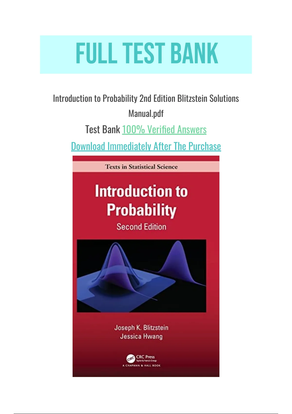 Introduction to Probability, Second Edition - 2nd Edition - Joseph K.