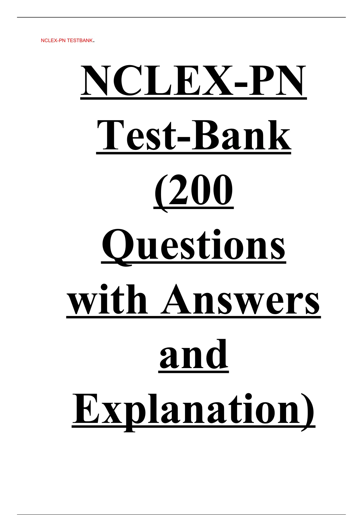 2023 NCLEX-PN Practice Questions & Answers (40 questions) - #NCLEXPrep #LPN  