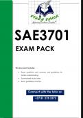 SAE3701 EXAM PACK 2024