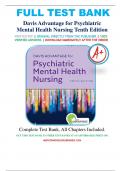 Test Bank - Davis Advantage for Psychiatric Mental Health Nursing 10th Edition by Karyn I. Morgan, (All Chapters Included 1-43)