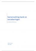 Volledige samenvatting Bank en Verzekeringen '23-'24  (boek + slides + lesnotities) 