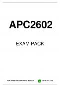 APC2602 EXAM PACK 2024