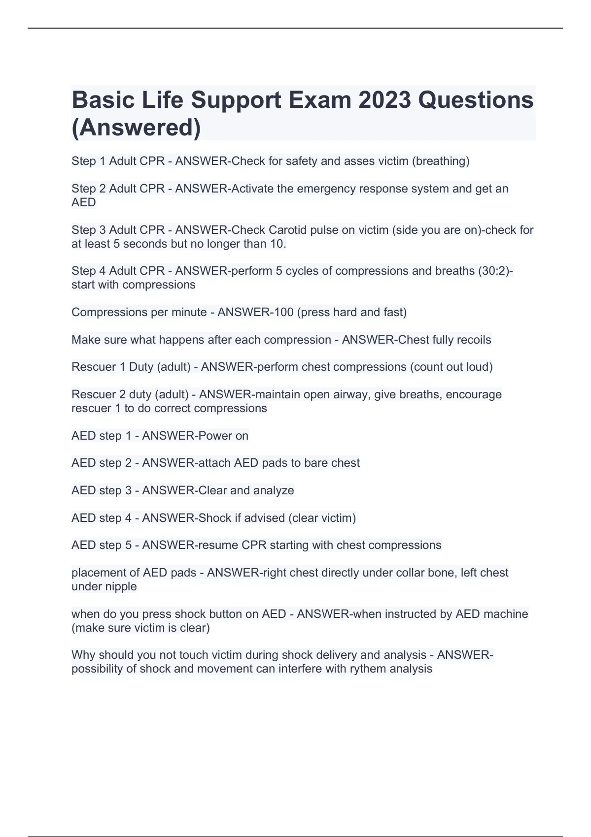 basic-life-support-exam-2023-questions-answered-basic-life-support