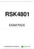 RSK4801 EXAM PACK 2025