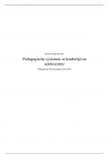 Samenvattingen Pedagogische vraagstukken rondom polarisatie en Pedagogische systemen rondom kindertijd en adolescentie 