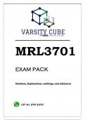 MRL3701  EXAM PACK 2023