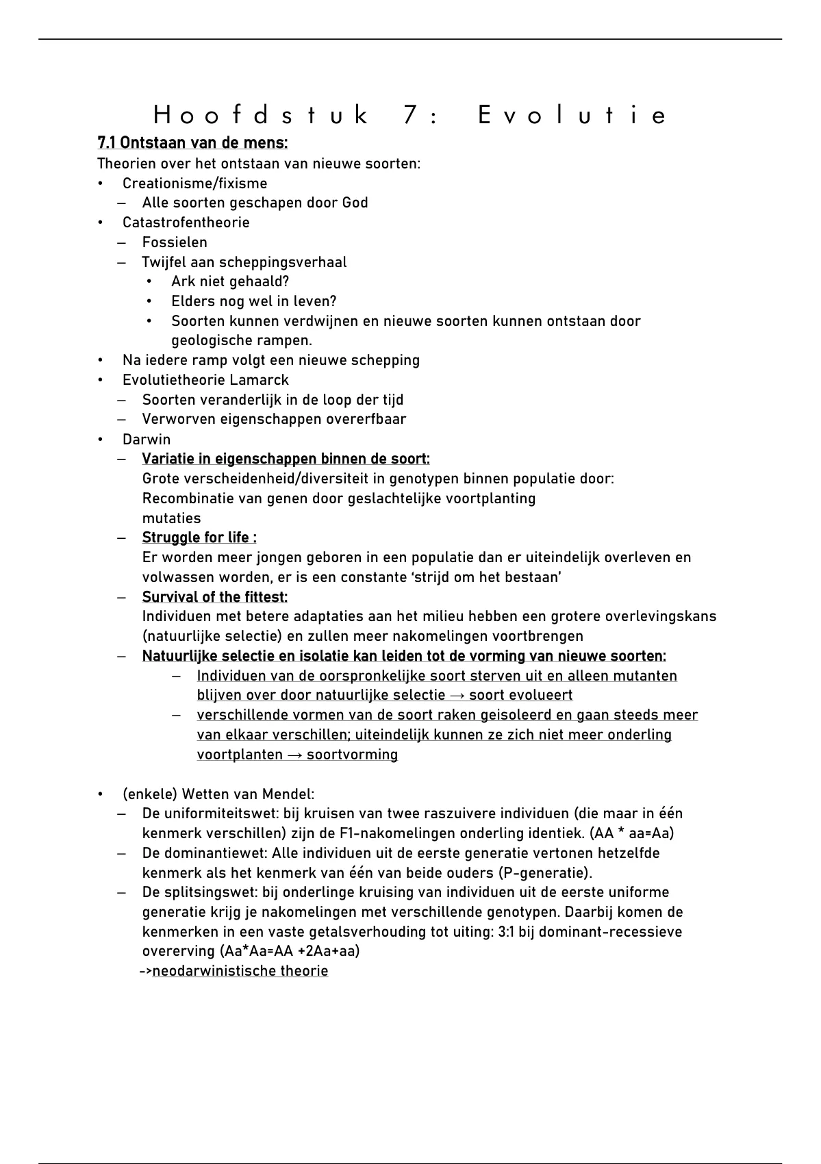 Samenvatting Biologie 5 Vwo Nectar H7 En H8 Evolutie En Ecosystemen Biologie Stuvia Nl 6011