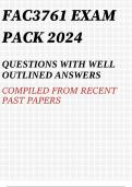 FAC3761 EXAM PACK 2024