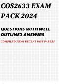 COS2633 EXAM PACK 2024