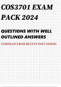 COS3701 EXAM PACK 2024