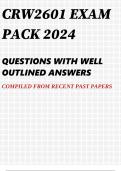 CRW2601 EXAM PACK 2024