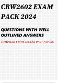 CRW2602 EXAM PACK 2024