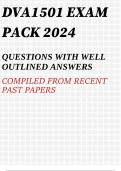 DVA1501 EXAM PACK 2024