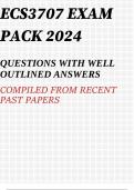 ECS3707 EXAM PACK 2024