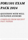 FOR1501 EXAM PACK 2024