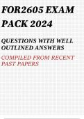 FOR2605 EXAM PACK 2024