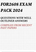 FOR2608 Exam Questions PACK 2024