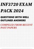 INF3720 EXAM PACK 2024