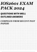 IOS2601 EXAM PACK 2024