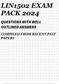 LIN1502 EXAM PACK 2024