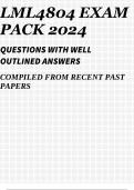 LML4804 EXAM PACK 2024