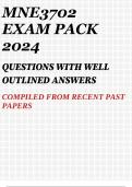 MNE3702 EXAM PACK 2024