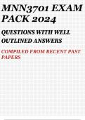 MNN3701 EXAM PACK 2024