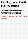 PED3701 EXAM PACK 2024