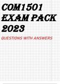 COM1501 EXAM PACK 2023