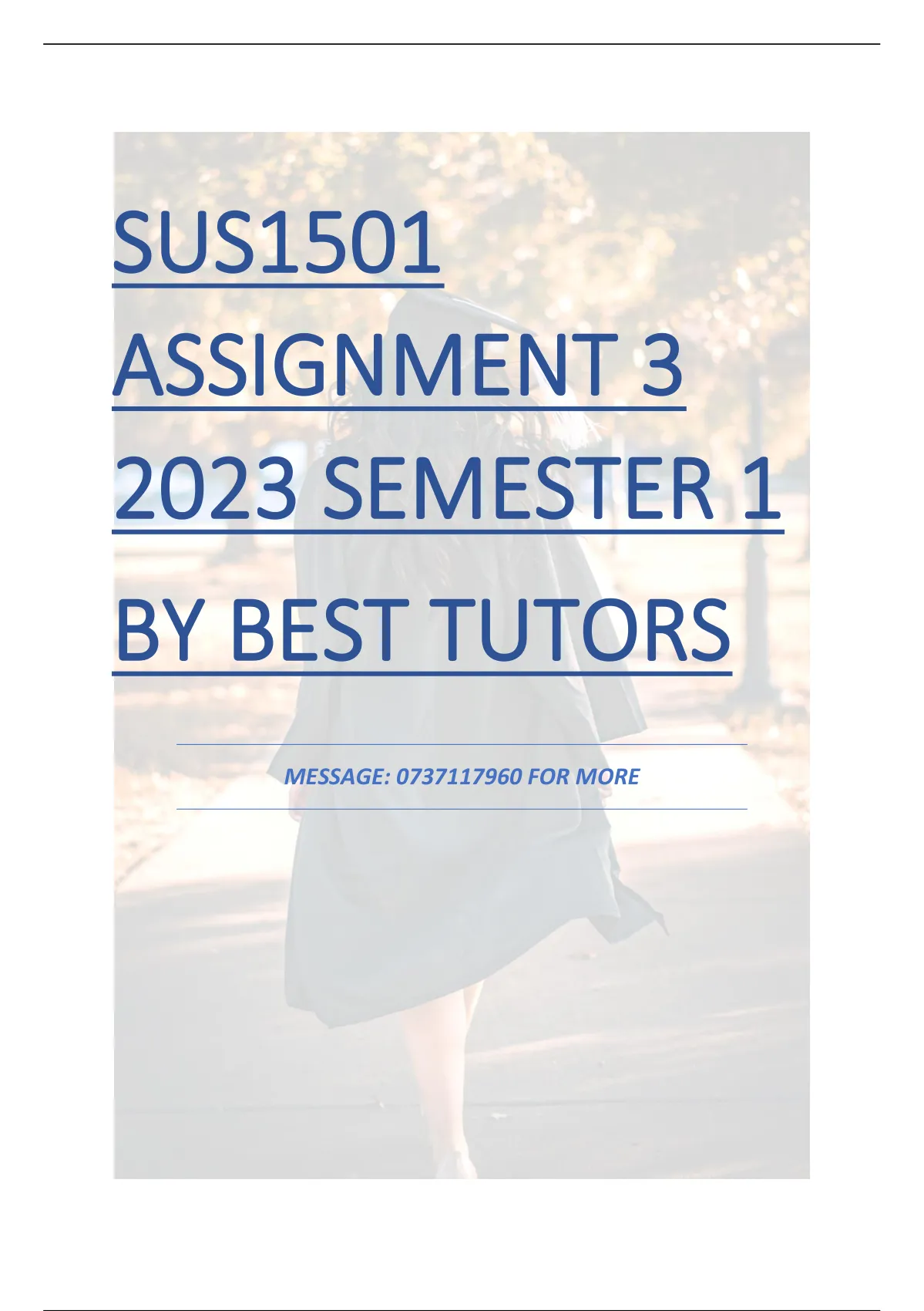 sus1501 assignment 3 2023