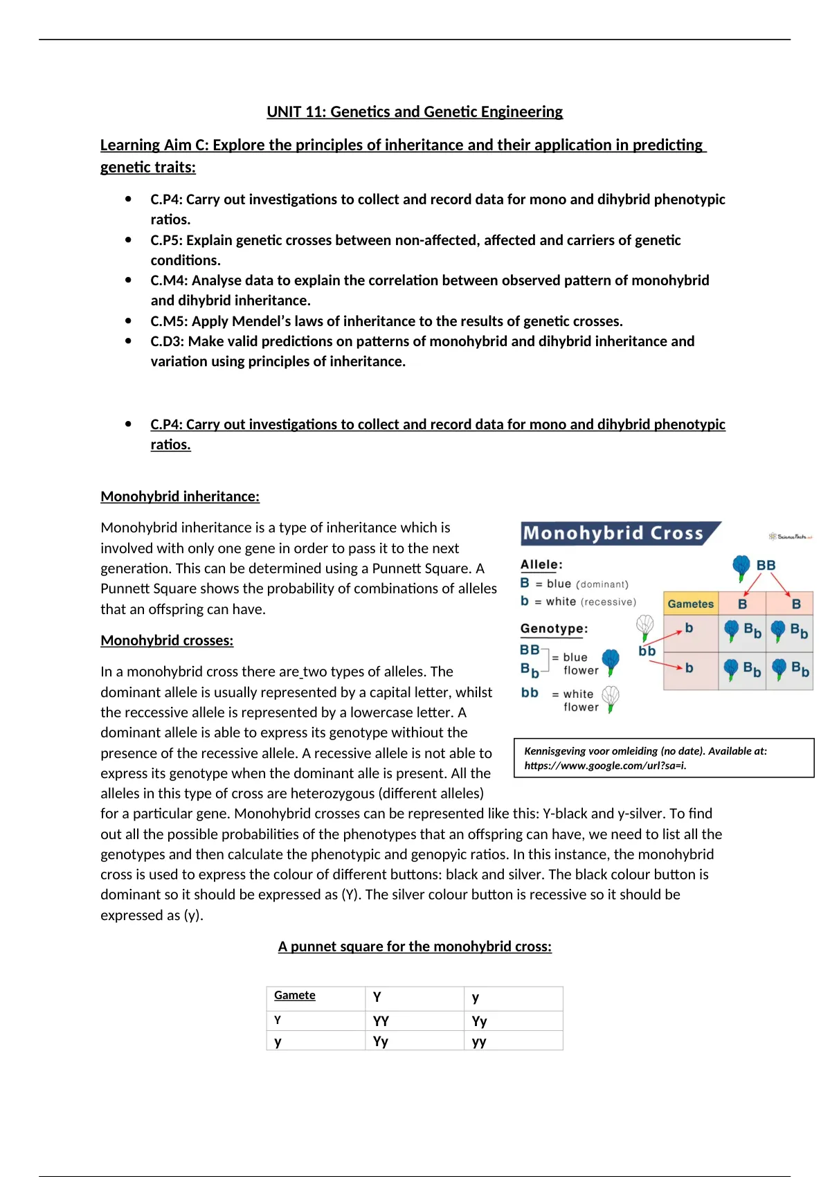 unit 11 genetics and genetic engineering assignment 2