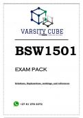 BSW1501 EXAM PACK 2023