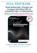 Test Bank  - Dental Radiography: Principles and Techniques 6th Edition by Joen Iannucci 