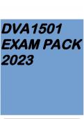 DVA1501 EXAM PACK 2023