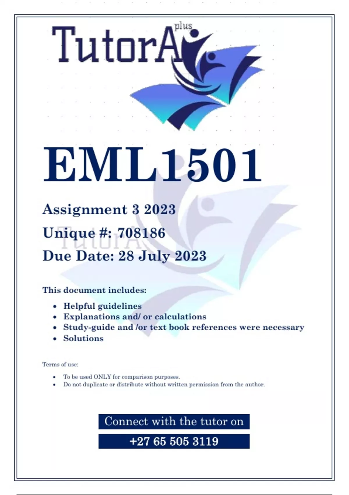lsp1501 assignment 9 2023