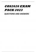 COS2626 EXAM PACK 2023