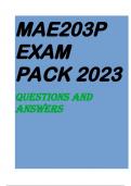 MAE203P EXAM PACK 2023