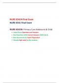 NURS 6541 Final Exam (Version 4)-NURS 6541/ NURS 6541N-Primary Care Adolescnt & Child, Walden University.