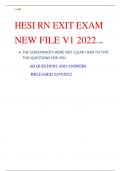 HESI RN EXIT EXAM NEW FILE V1 2022