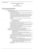 NUR2115 Exam 2 Stude Guide Fundamentals of Nursing Study Guide for Exam 