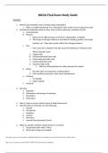 NR 224 Final Exam Study Guide (Version 4), NR 224 Fundamental, Chamberlain University