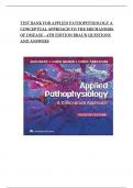 Test Bank For Applied Pathophysiology: A Conceptual Approach 4th Edition By Judi Nath; Carie Braun 9781975179199 Chapter 1-20 Complete Guide 