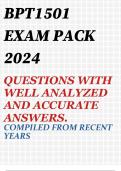 BPT1501 EXAM PACK 2024