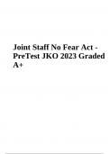 Joint Staff No Fear Act | PreTest JKO 2023 Graded A+